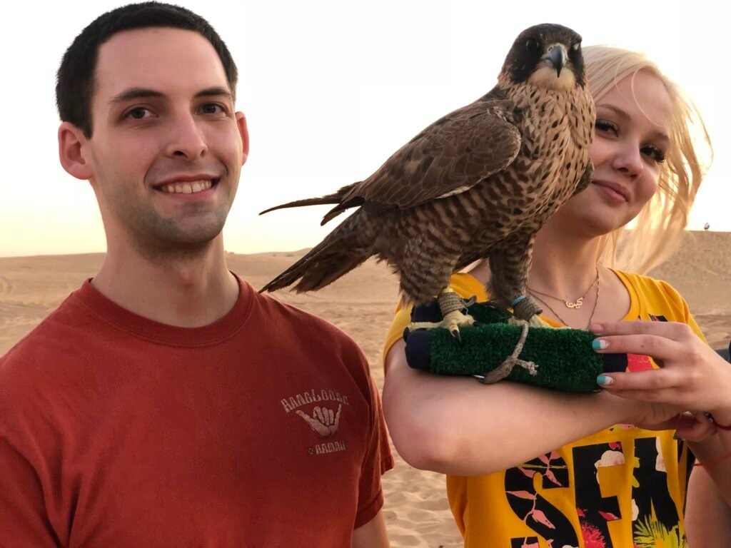 Ryan and Kate exploring during their trip to Dubai before learning about points and miles.